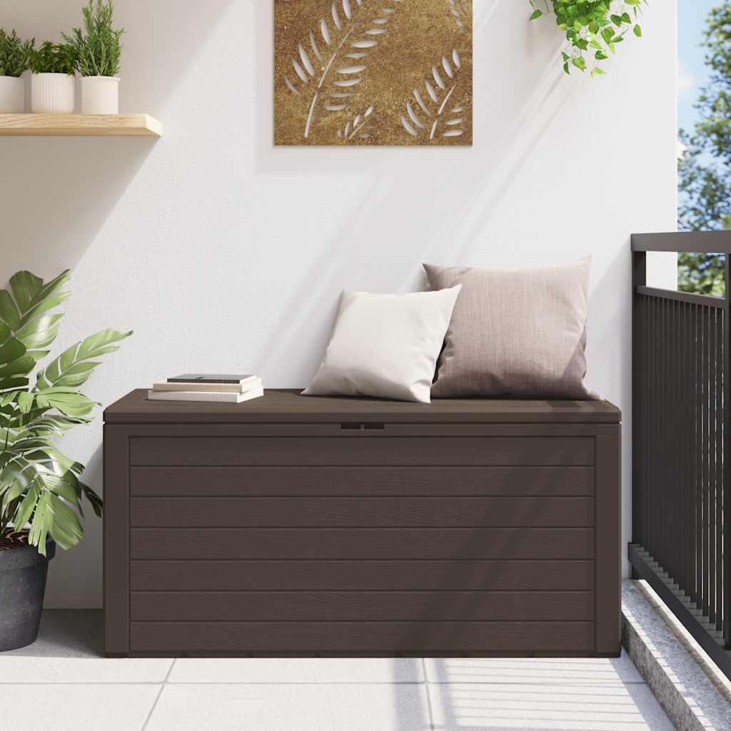 vidaXL Gartentruhe Braun 116x44x55 cm Produktbild 