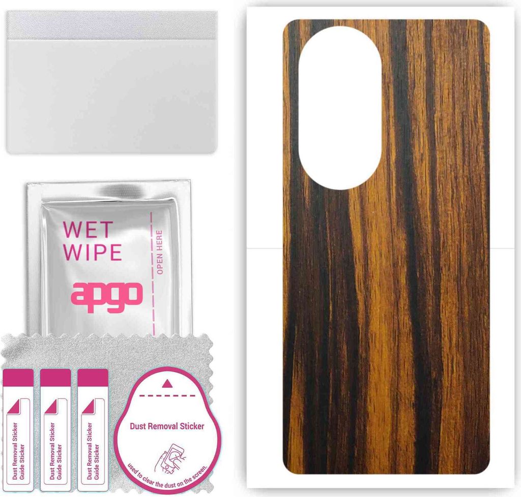 apgo Rückseite Schutzfolie, Skin, kompatibel mit Ulefone Note 17 Pro, Hinten Displayschutzfolie aus Vinylfolie, kratzfest, einfache Montage - Tige...