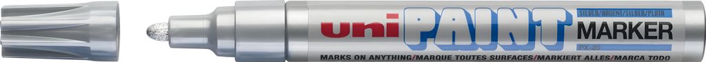 uni-ball permanentný popisovač PAINT (PX-20), strieborný Obrázok produktu 