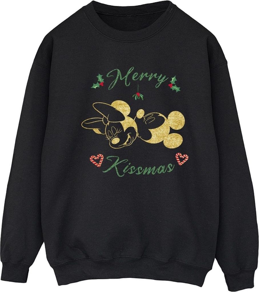 Disney - "Merry Kissmas" Sweatshirt für Damen BI28887 (XXL) (Schwarz)