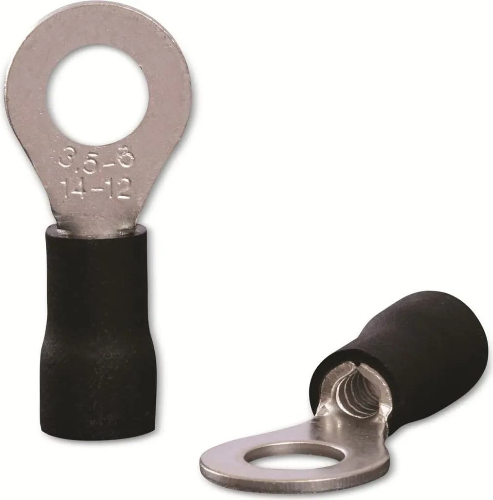 Set Capicorda Quadrios 22C453 4,0 mm² M6 Nero - Alta Conducibilità