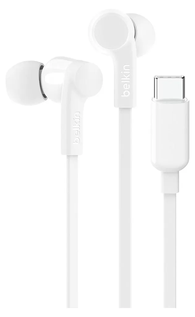 Belkin Auricolari USB-C SoundForm Bianchi - Cuffie Sicure per Ragazzi
