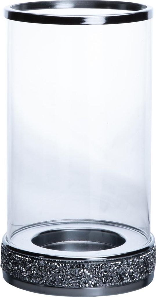 Kerzenhalter Zylinder mit Diamanteffekt