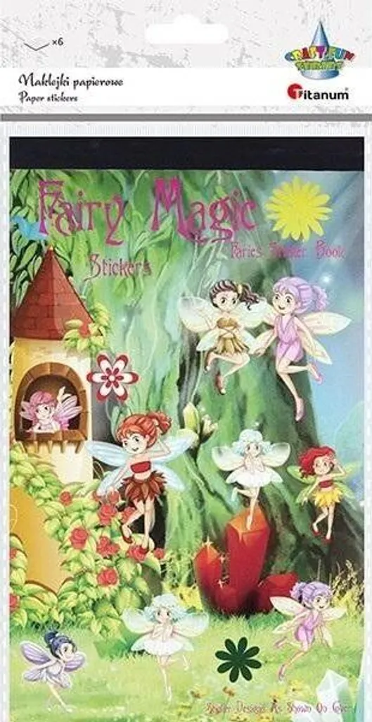 Adesivi di Carta 6 Tavole Fata Mix 238pz per Scrapbooking e DIY