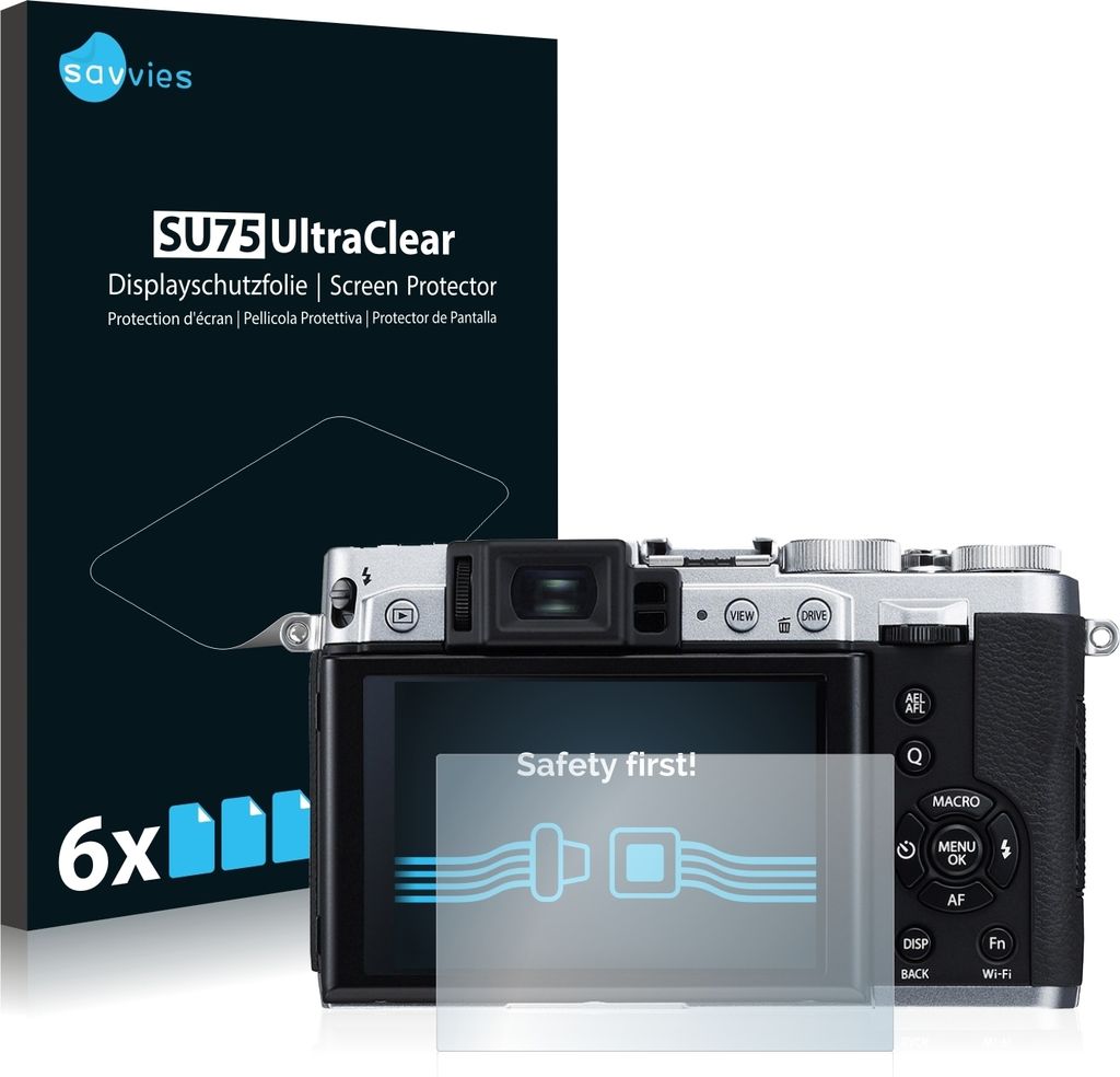 6x Für Fujifilm X30 Schutzfolie Savvies Displayschutz Display Schutz Folie Klar Transparent