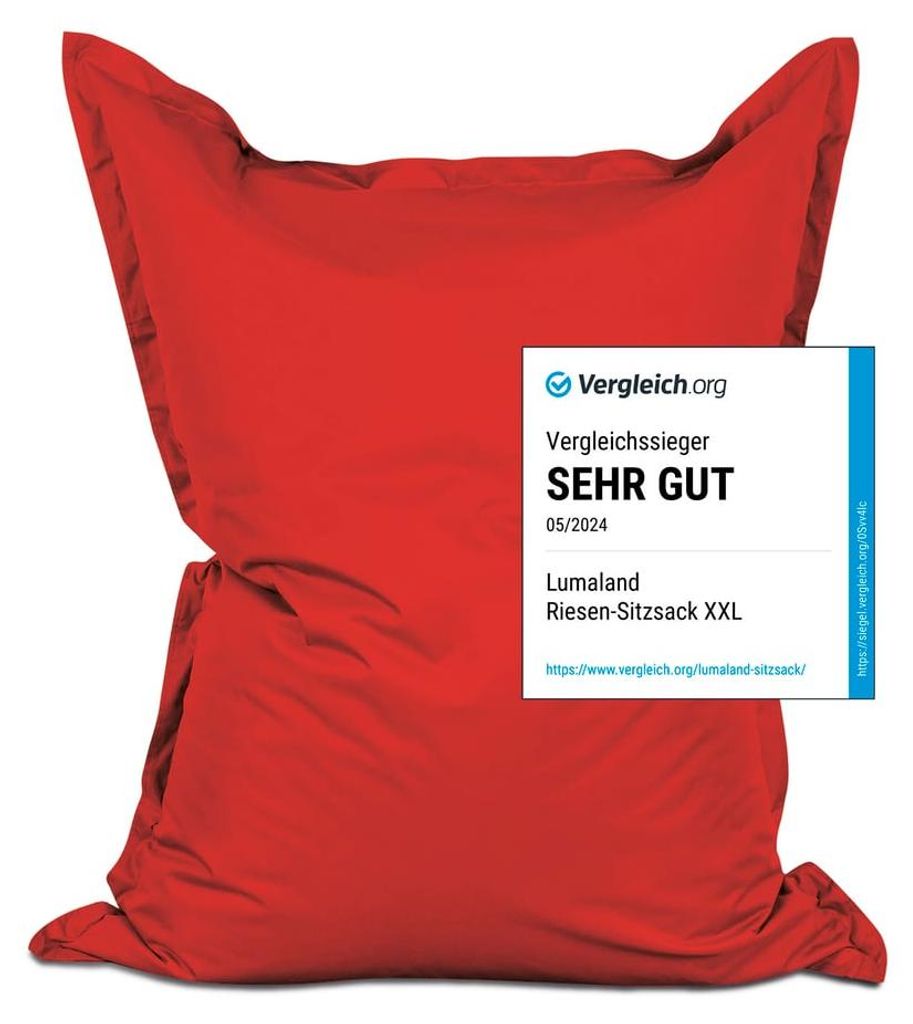 Lumaland gigantyczny worek fasoli XXL 140x180 cm Zdjęcie produktu 