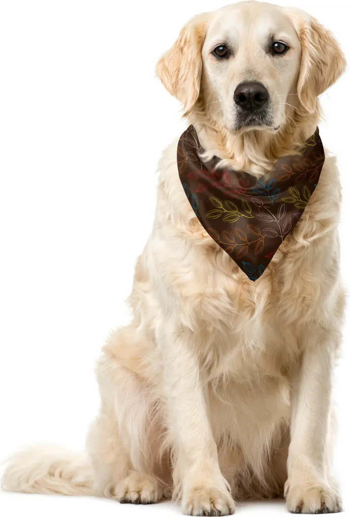 Bandana ABAKUHAUS Pet 40x40 cm | Cacao Rami | Lavabile e Resistente
