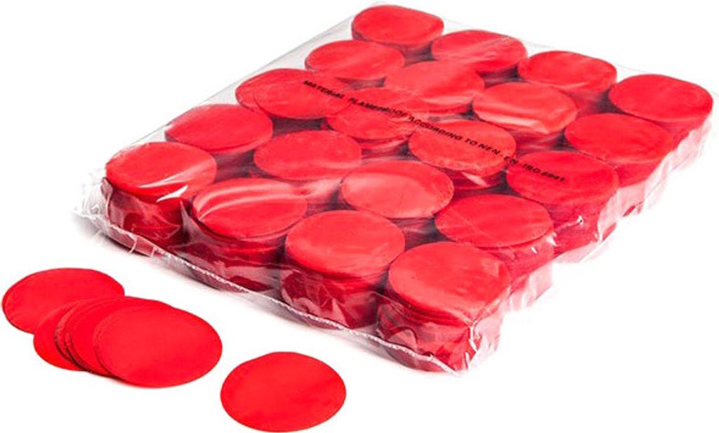 Magic FX Slowfall Konfetti Rund Ø 55mm - Rot 1kg