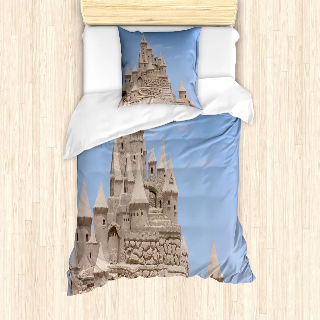 Set Letto Singolo ABAKUHAUS Antiacaro Fortress Sand Beach 135x200