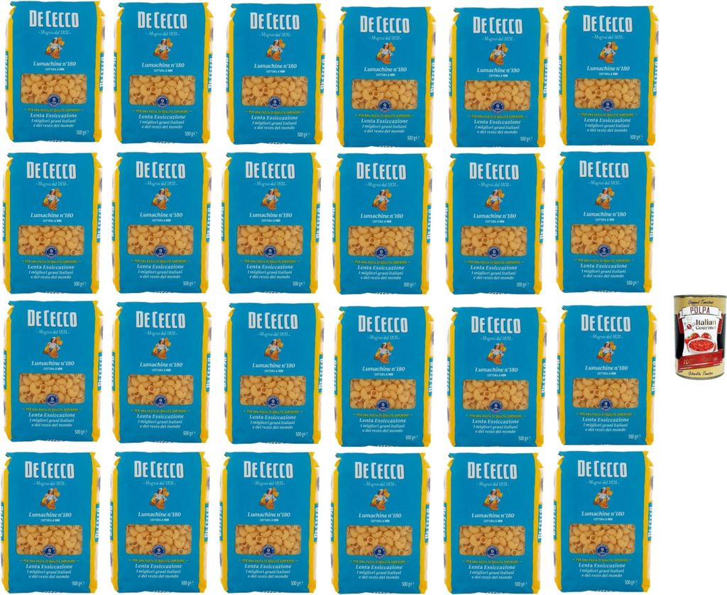 De Cecco Lumachine N°180, 100% Italienisch Pasta Nudeln 24x Produktbild 
