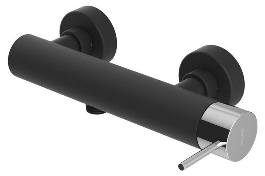 Sapho ULTRAMIX Duscharmatur, Schwarz matt/Chrom