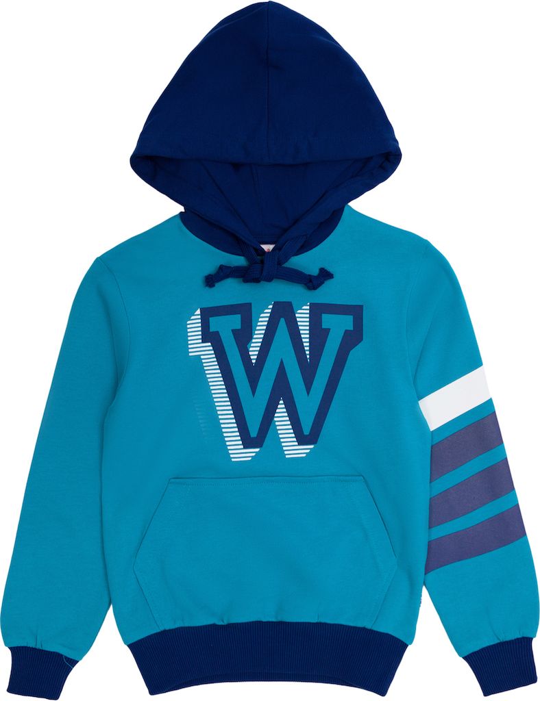 Jungen-Kapuzenpullover W - Türkis - 152
