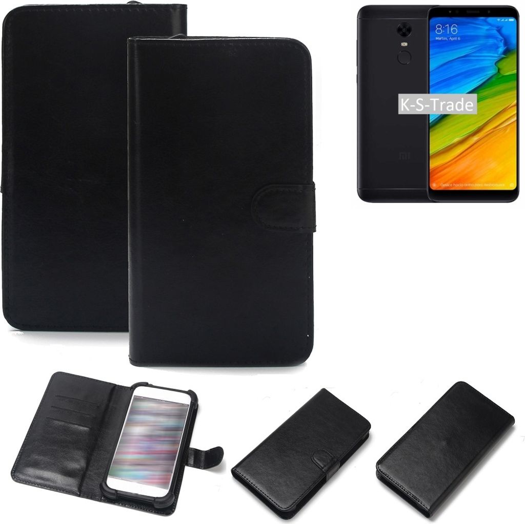 K-S-Trade Handyhülle Schutzhülle kompatibel mit Xiaomi Redmi 5 Plus Handy Schutz Hülle Handyhülle Bumper schwarz 1x