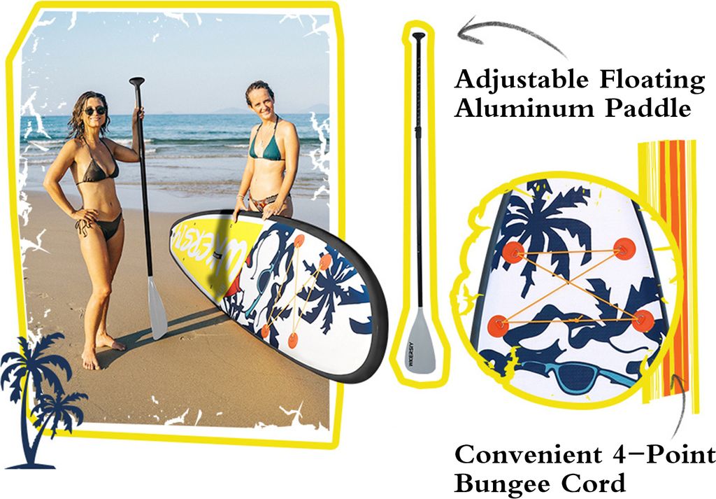 WKERISY Stand Up Paddle Board, sada SUP pádel, nafukovací Obrázek produktu 6