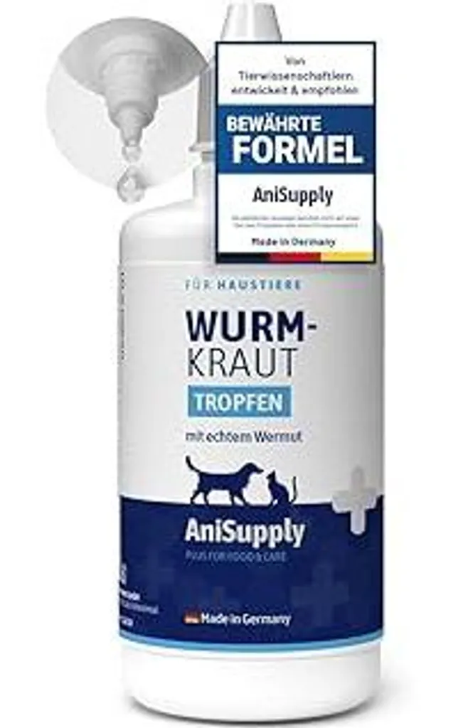 Wurmkraut Liquid 100ml: Benessere Intestinale Naturale Artemisia Cane Gatto - 1