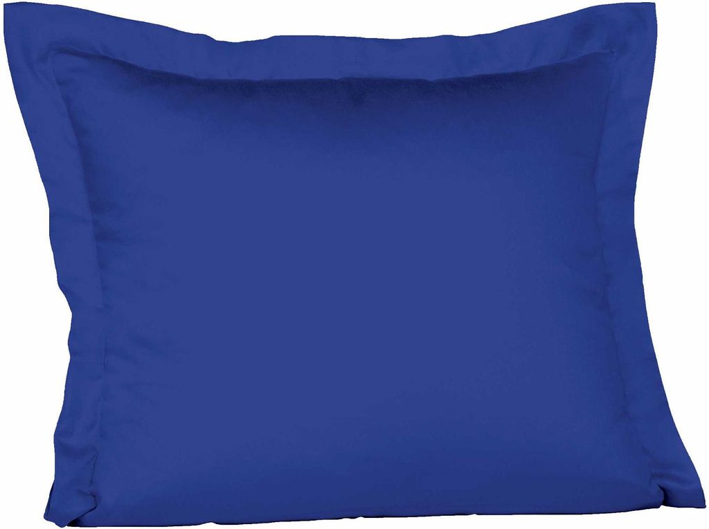 Fleuresse Mako-Satin-Kissenbezug uni colours 6012 royal Größe 35x40 cm mit Stehsaum