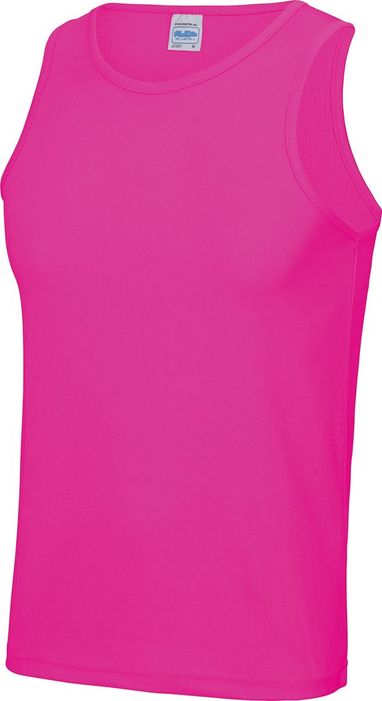 AWDis Just Cool Herren Sport Tank Top Gym RW687 (Medium) (Pink)