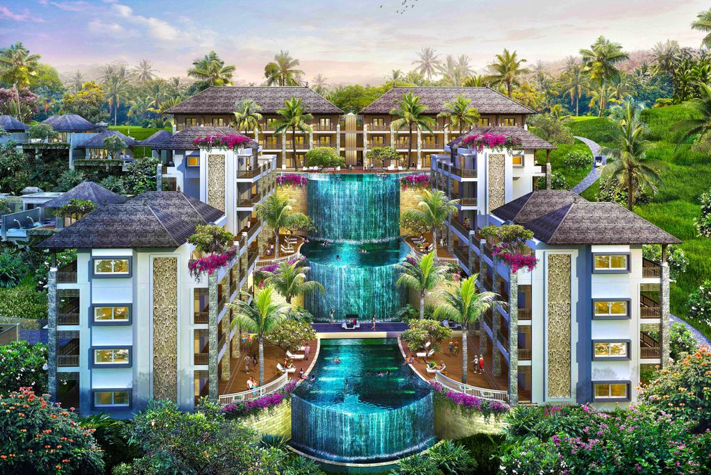 hansepuzzle 103630 - Hotel Puzzle, 2000 Teile, Gebäude, 90,0 x 60,0cm mit hochwertiger Aufbewahrung, Kartonbox und wiederverschließbarem Beutel