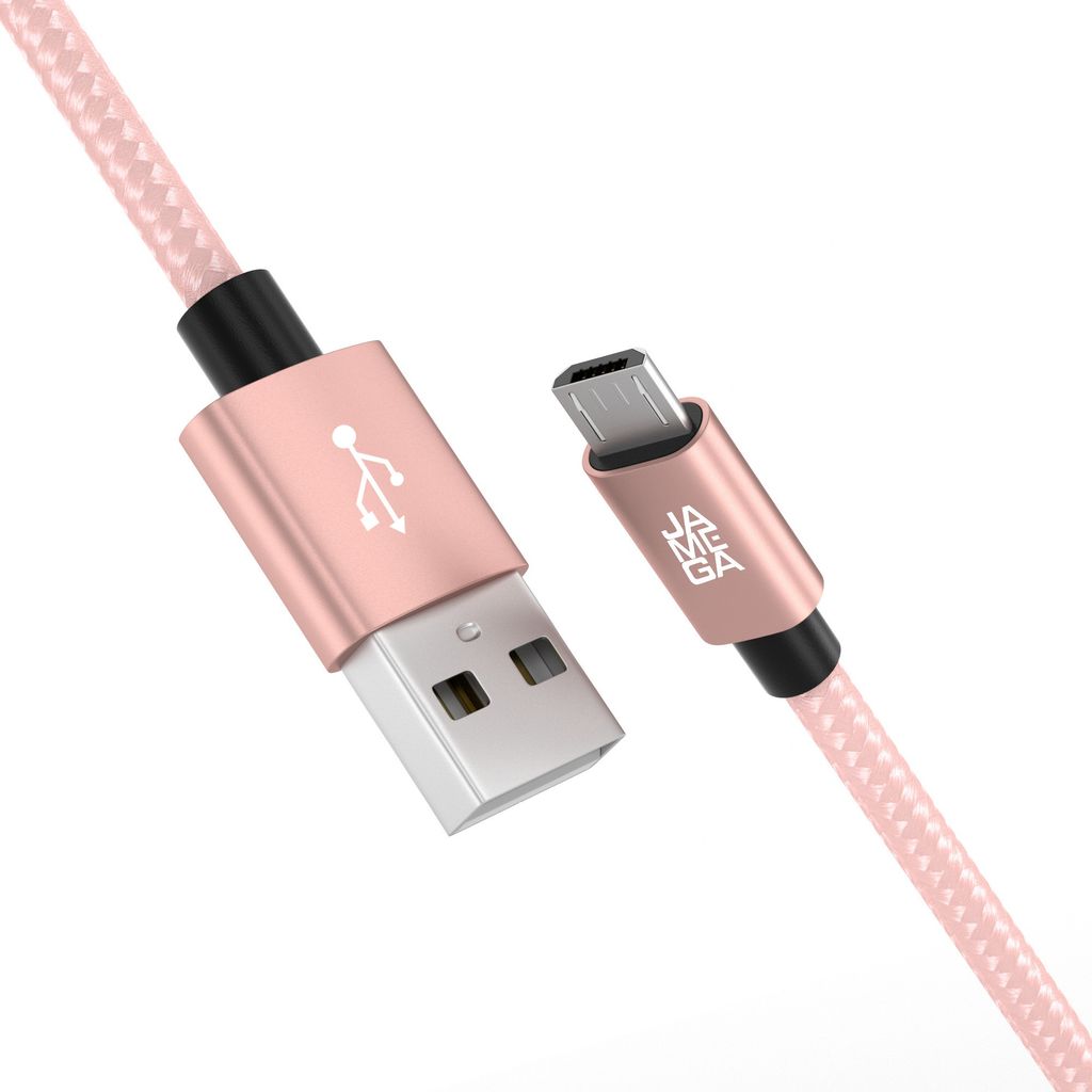 3m Micro USB Kabel Ladekabel Daten für Handy Tablet Samsung Kindle LG - ROSEGOLD