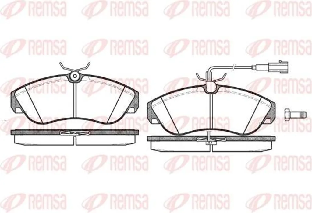 Plaquettes de Frein Haute Performance REMSA 0487.11 avec Témoin OE