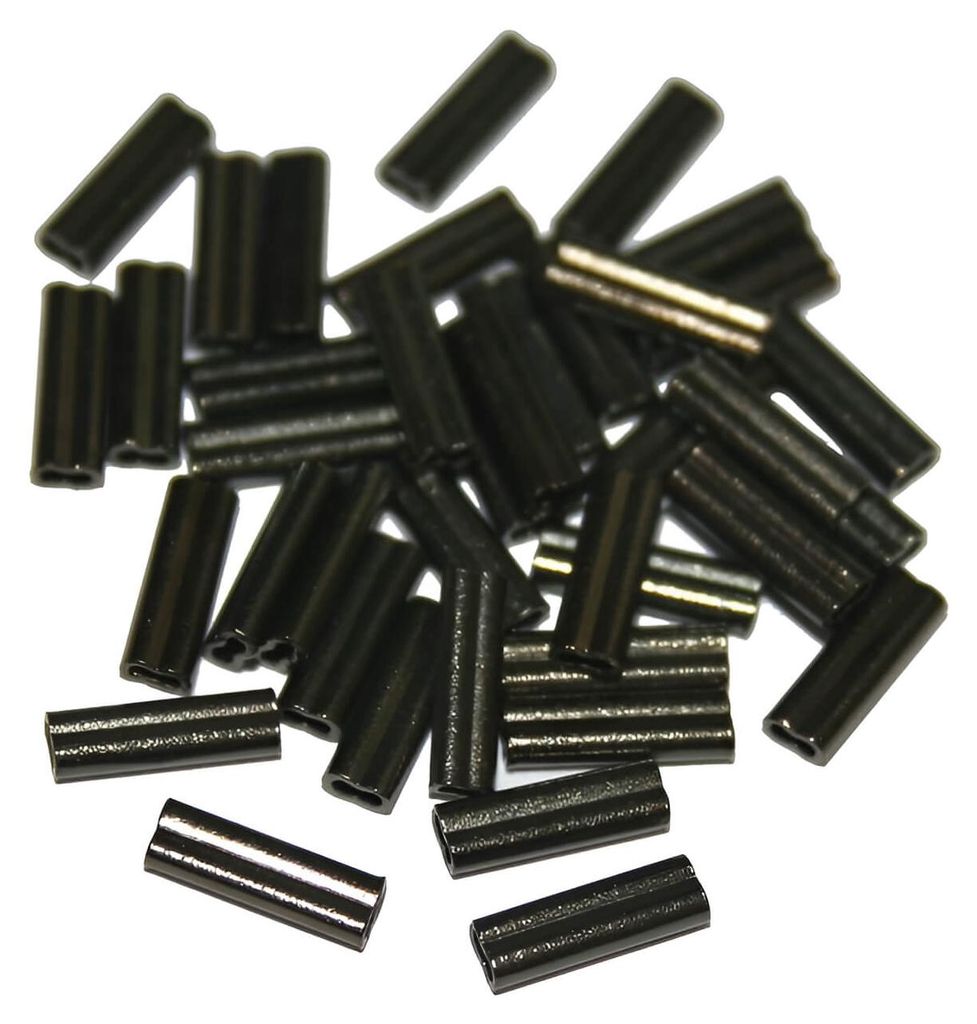 Jenzi Doppel Klemm- Hülsen 1,0mm ca. 35 St.