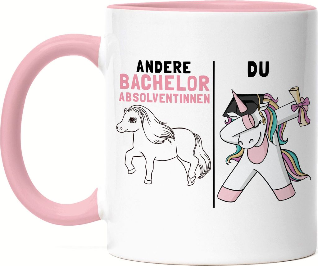 Andere Bachelorabsolventinnen Du Tasse Rosa Pferd Einhorn Geschenkidee Lustig Studentin Studium Hochschule Uni