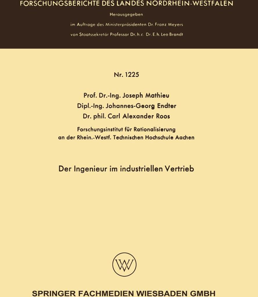 Der Ingenieur im industriellen Vertrieb