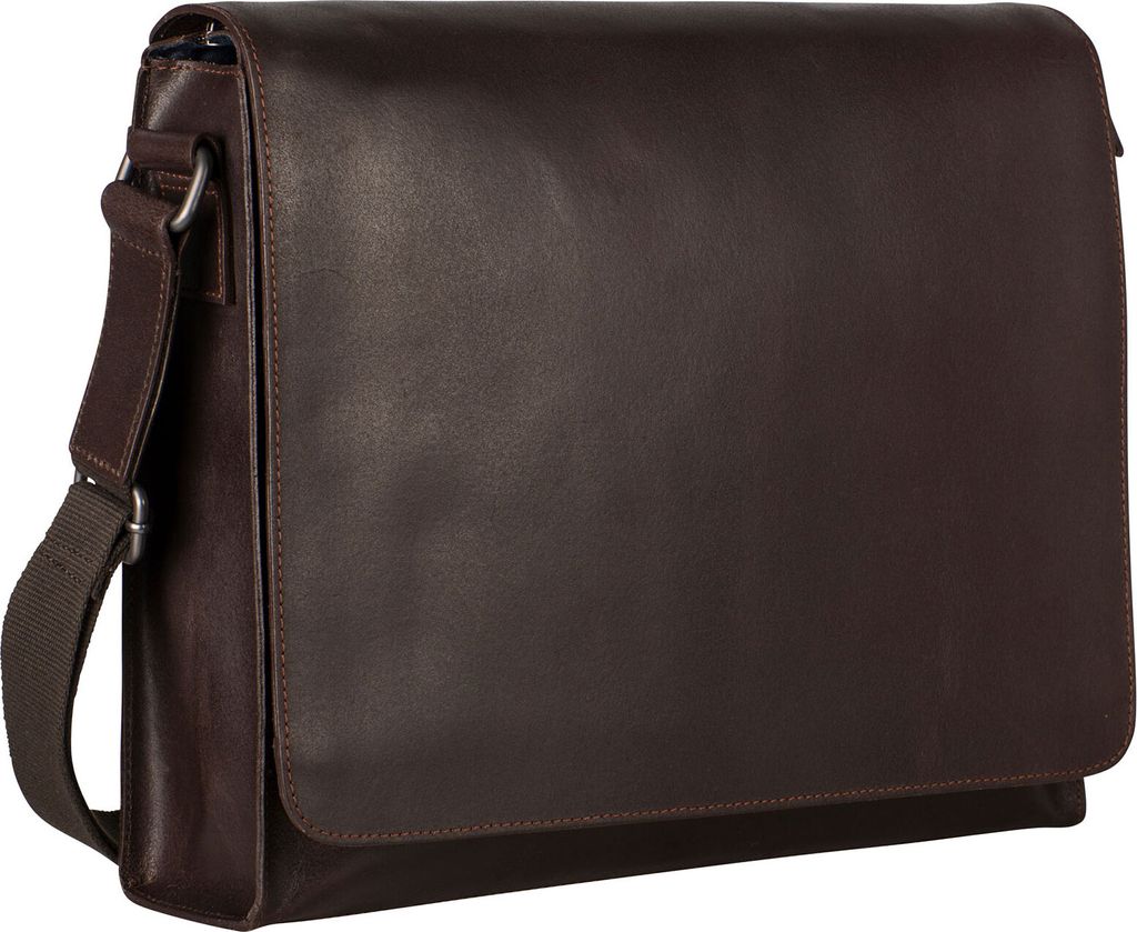 Dakota - Umhängetasche L Leder 38 cm (braun)