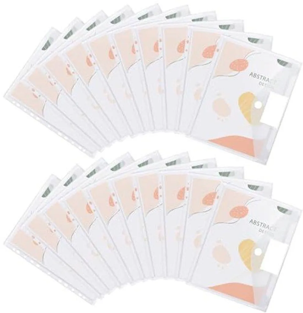 Classeurs A4 avec 11 trous universels et fermeture velcro lot de 48 blanc
