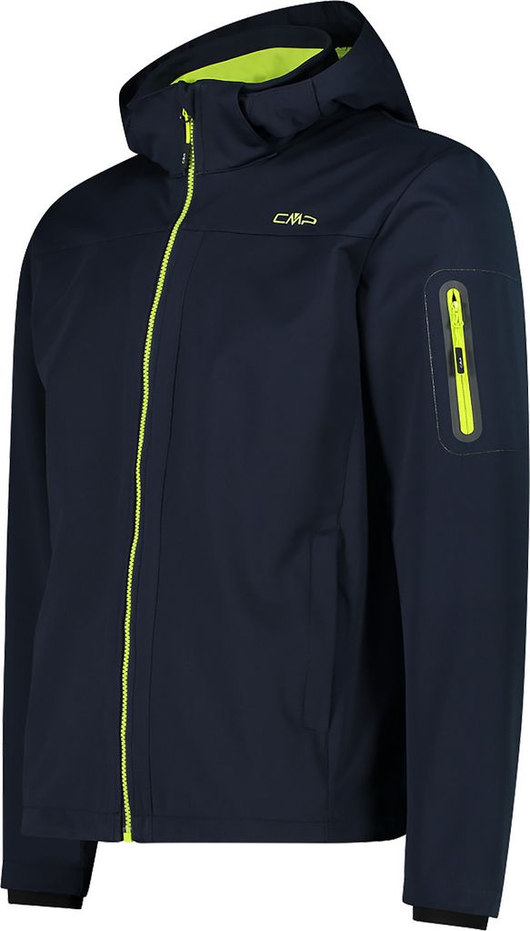 Cmp Man Jacket Zip Hood B.blue-Lime 50