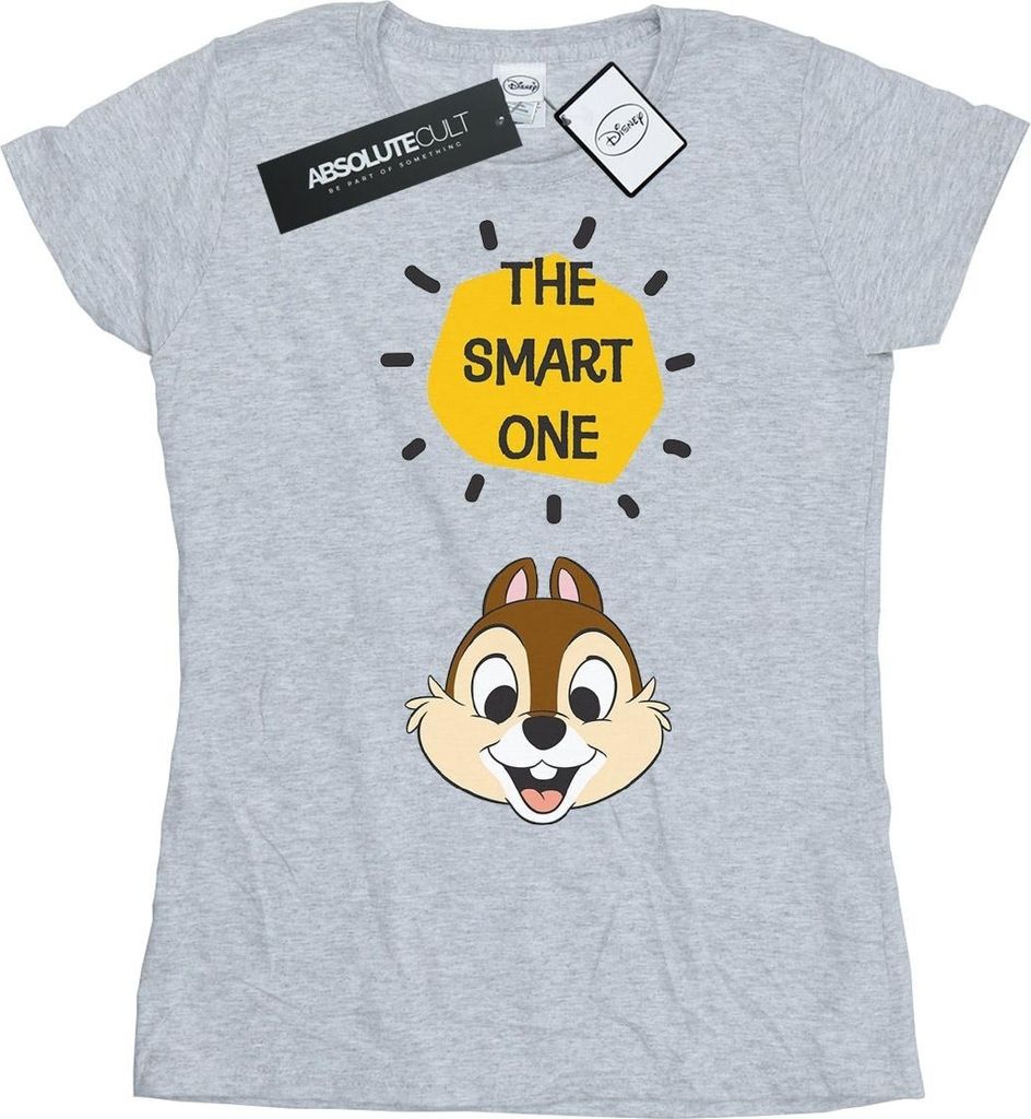 Disney - "Chip N Dale The Smart One" T-Shirt für Damen BI31992 (M) (Grau)
