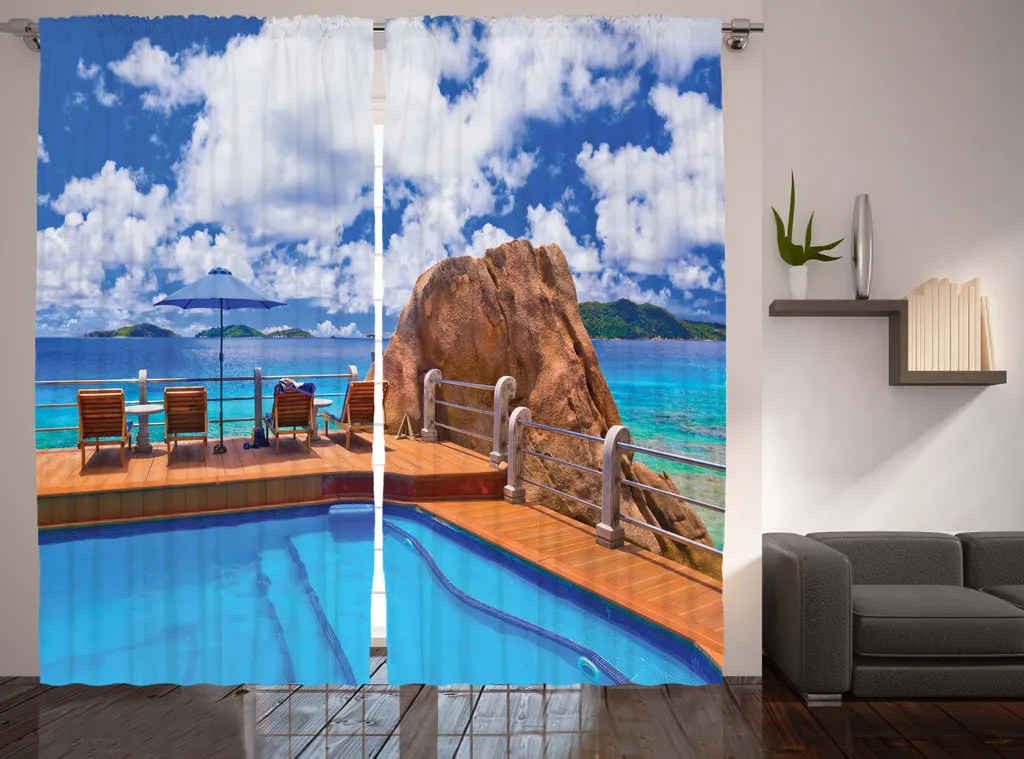 Rideau Grande Largeur Océan pour Cacher le Vis-à-vis - 280 x 225 cm