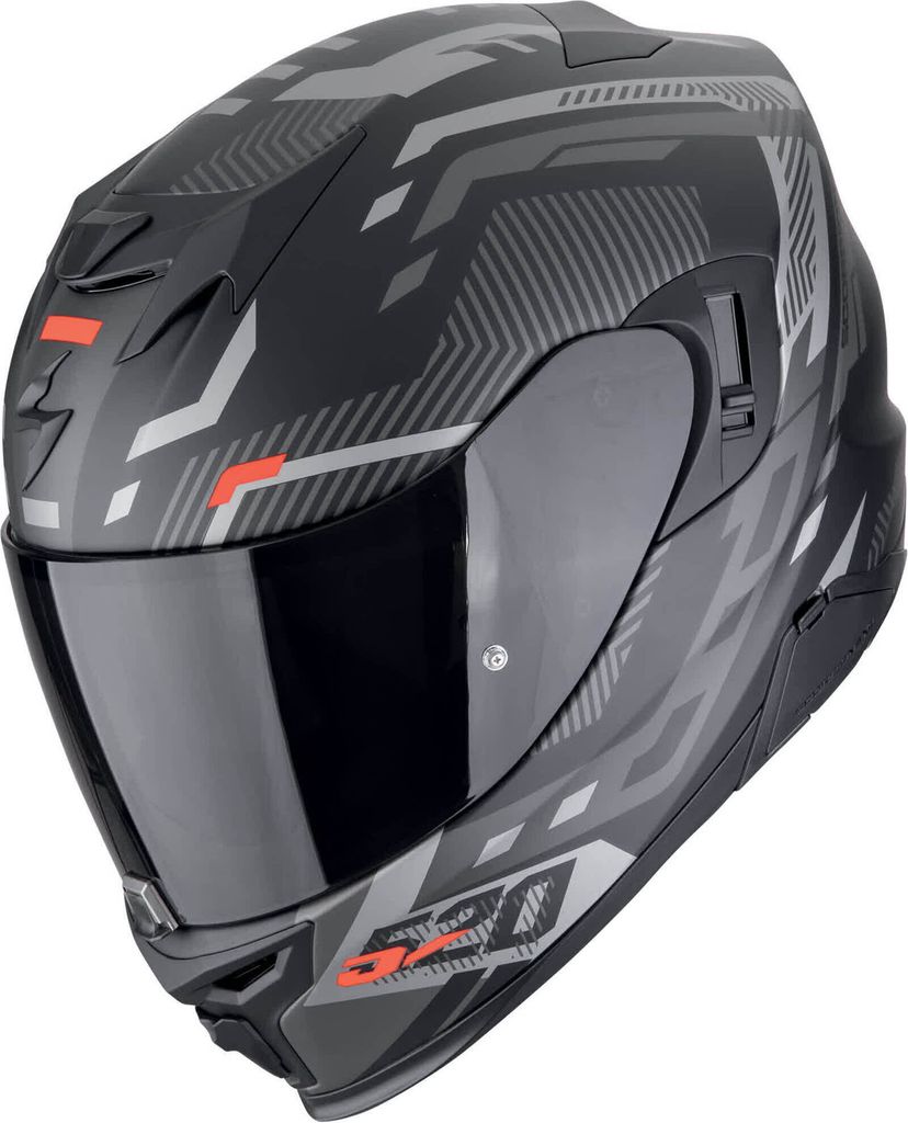 Scorpion Exo-520 Evo Air Ranka Integralhelm Schwarz / Silber / Rot L
