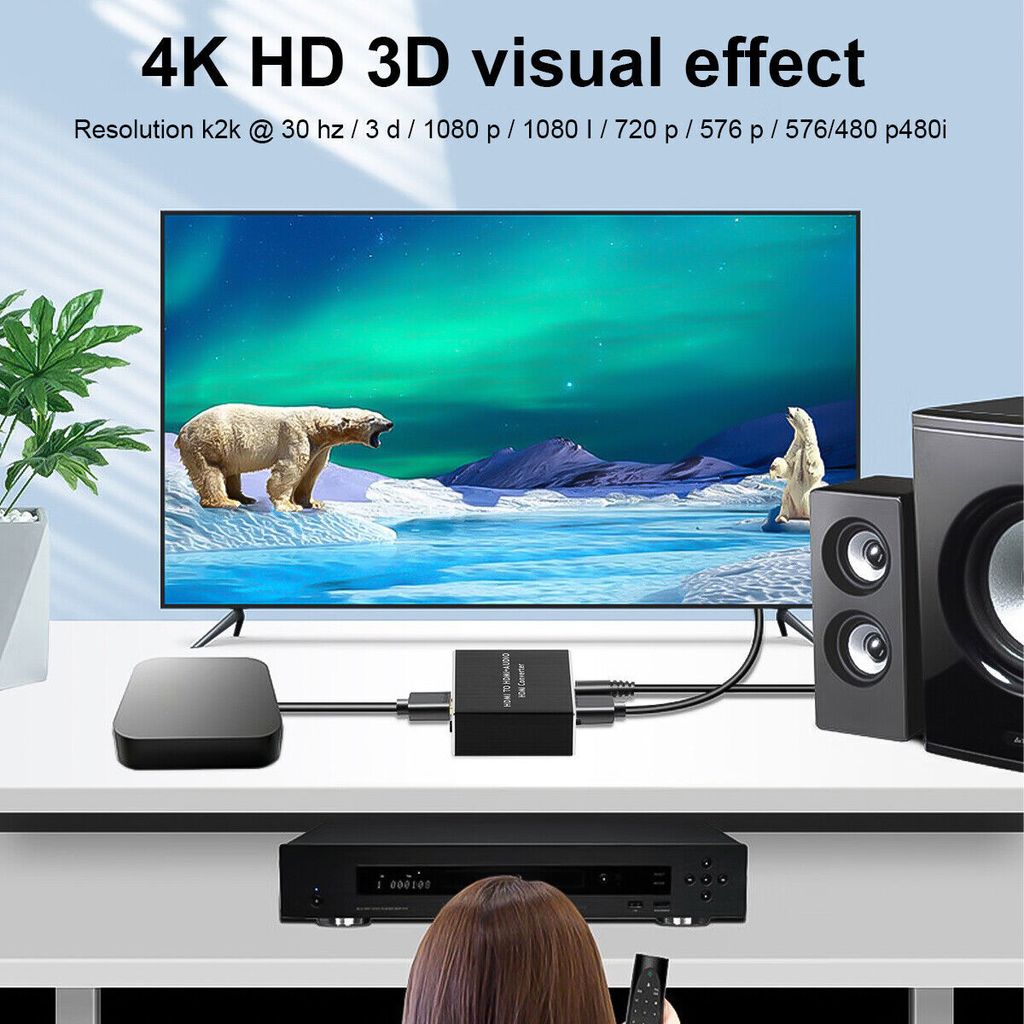 HDMI Stereo Audio Extractor Converter 4K * 2K HDMI to HDMI Produktbild 3
