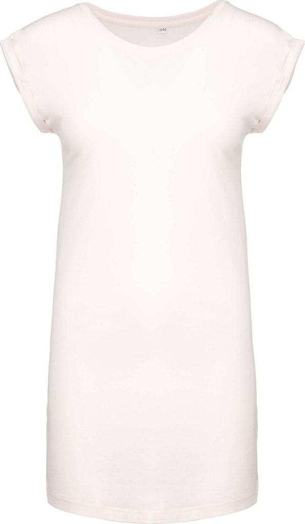 Kariban Damen T-Shirt-Kleid PC3412 (S/M) (Naturweiß)
