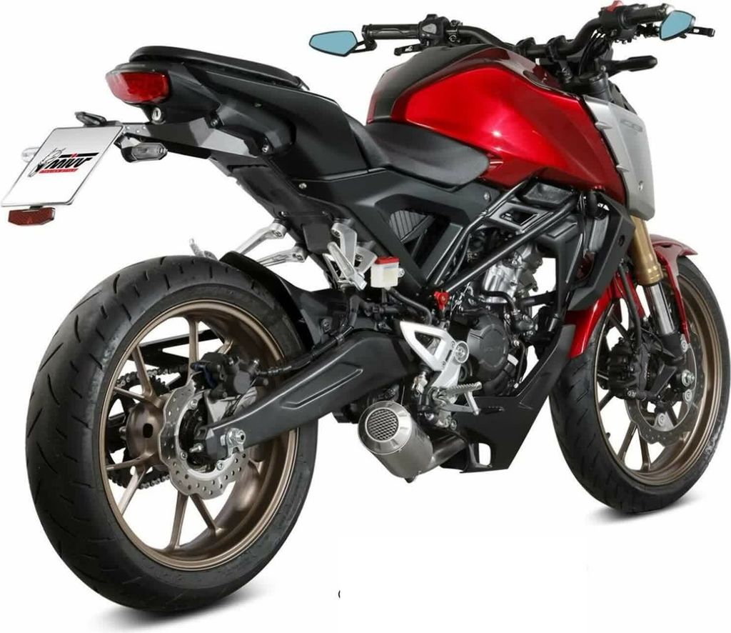 Marmitta completa MIVV Mk3 in acciaio inox per HONDA cb 125 Immagine del prodotto 