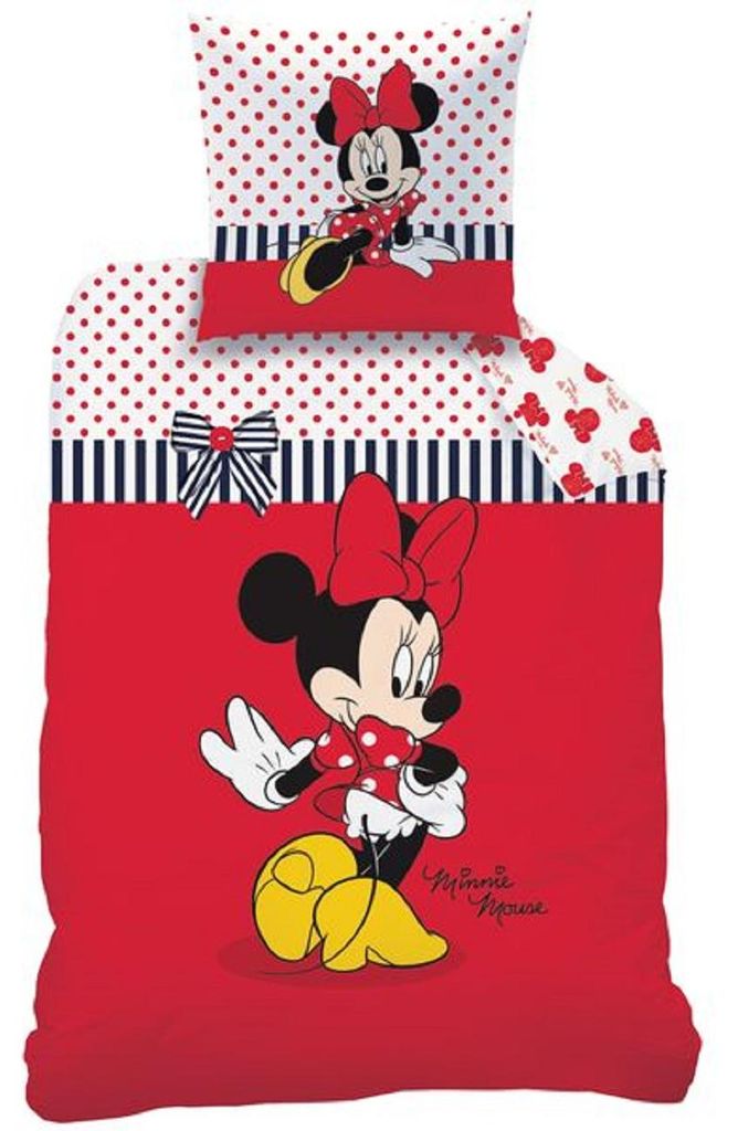 Biber Bettwäsche Minnie Sweetie Flanell 80x80 cm 135x200 cm Produktbild 