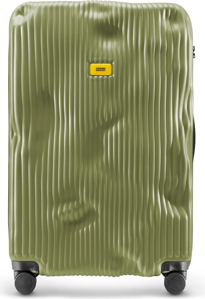 Crash Baggage Stripe Trolley L (79 cm) - Olive