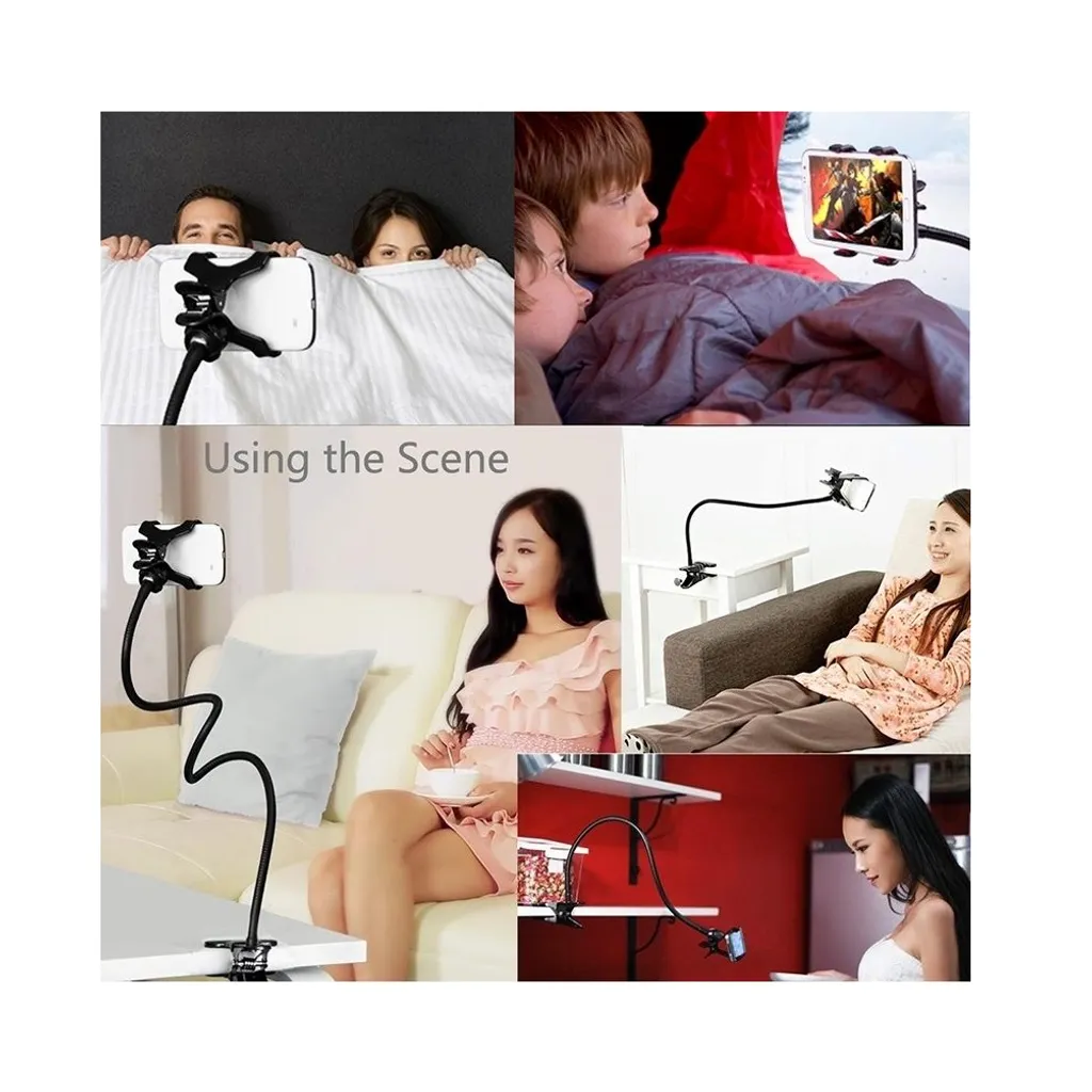 Supporto Scrivania per Tecno Spark 6 Air | Braccio Lungo DFV mobile Nero - 6