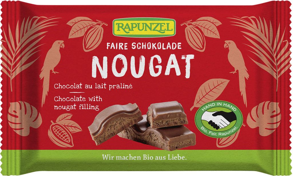 Rapunzel Nougat Schokolade 100g