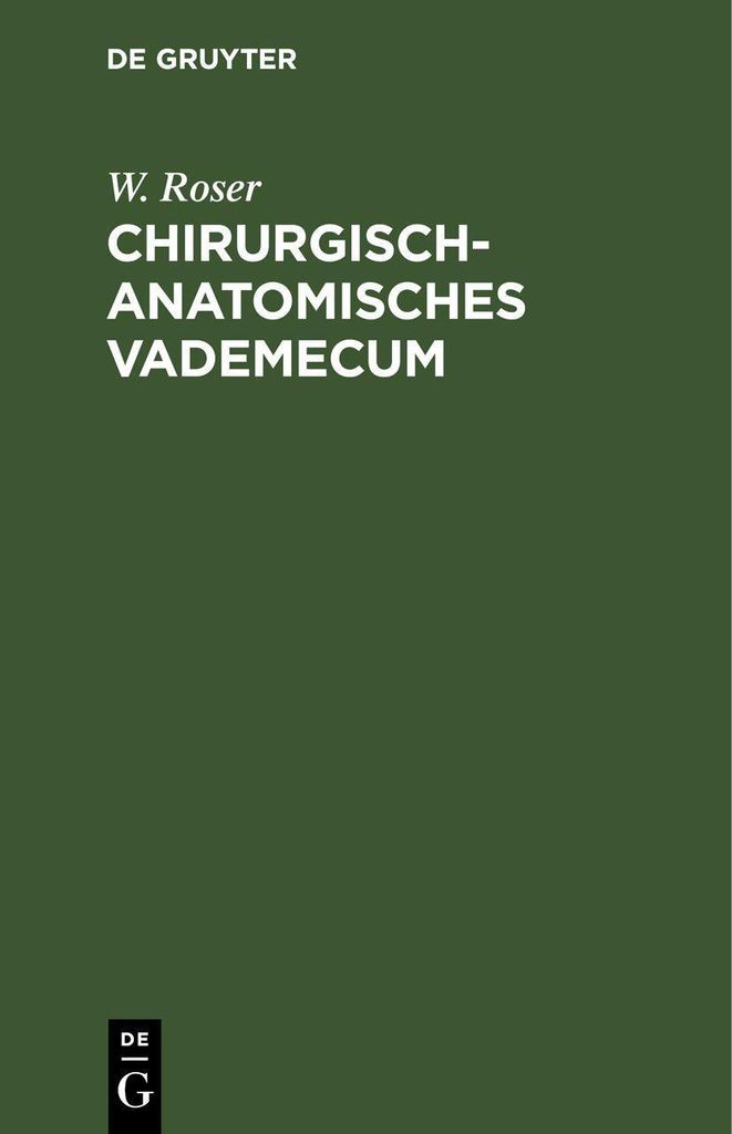 Chirurgisch-Anatomisches Vademecum