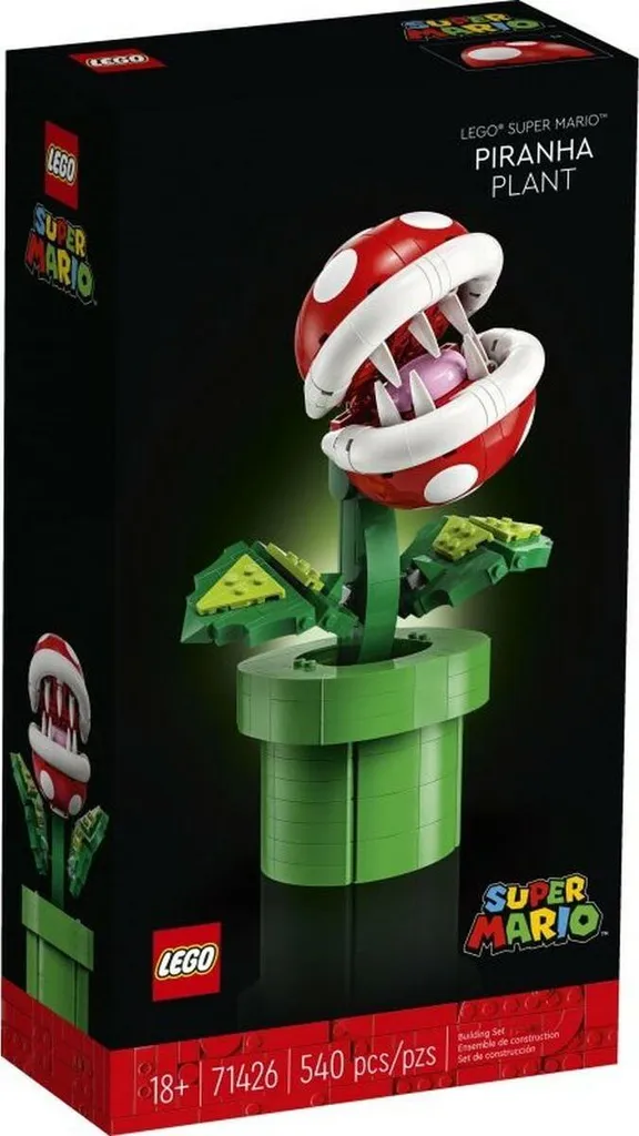 Jeu de Construction LEGO Super Mario Plante Piranha Extension Interactive