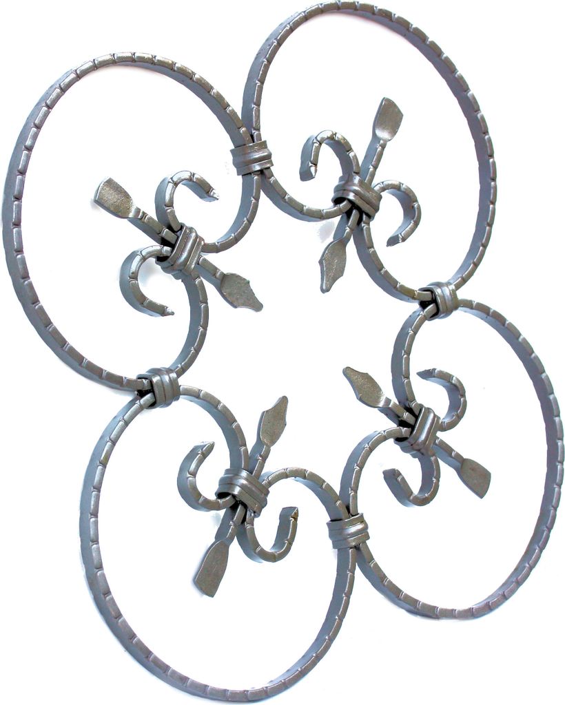 UHRIG Schmiedeeisen Ornament aus Stahl für Zaun, Geländer, Fenstergitter uvm.