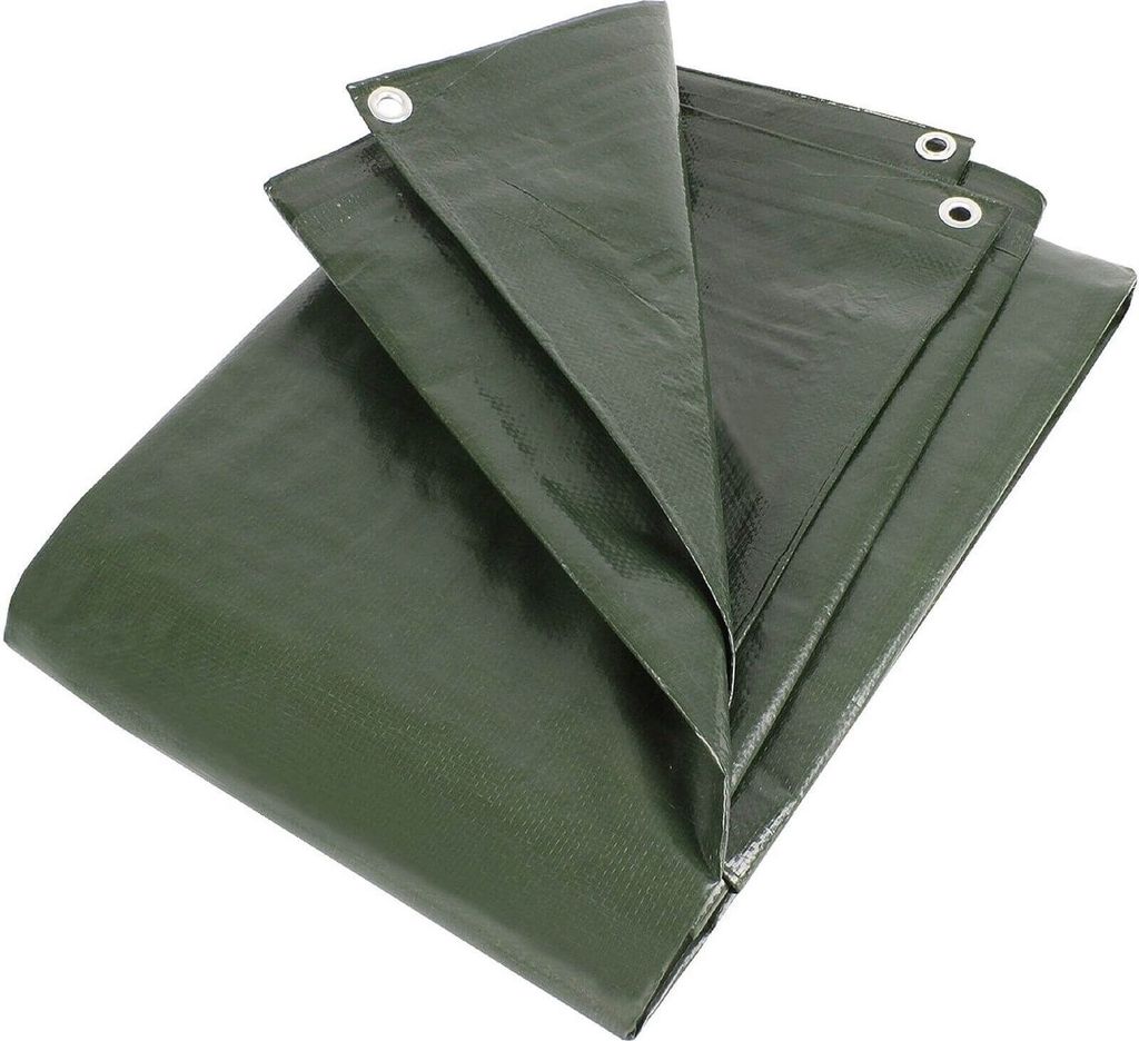 PolyTarp 210 PE-Abdeckplane (Farbe Grün, 6 x 8 m, 13 mm Immagine del prodotto 