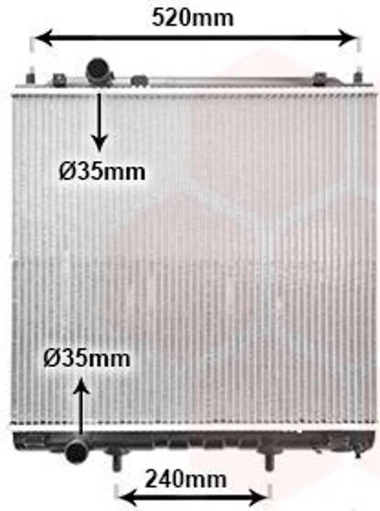 Radiateur moteur Hyundai pour remplacement suite à fuite ou accident