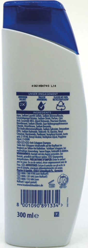 head&shoulders® APPLE FRESH Shampoo 300 ml Produktbild 5