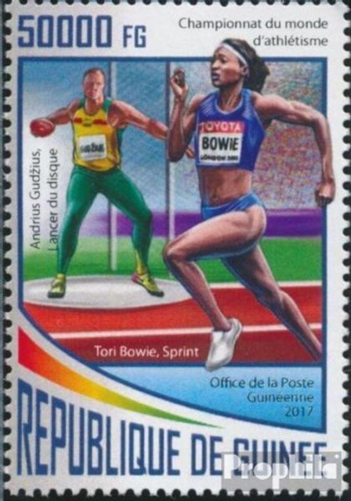 Briefmarken Guinea 2017 Mi 12764 (kompl. Ausgabe) postfrisch Leichtathletik
