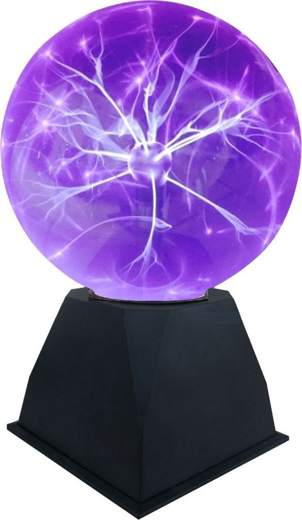 Plasmakugel 20cm Lila - Toller Retro Lichteffekt / Magische Blitze im Plasmaball-