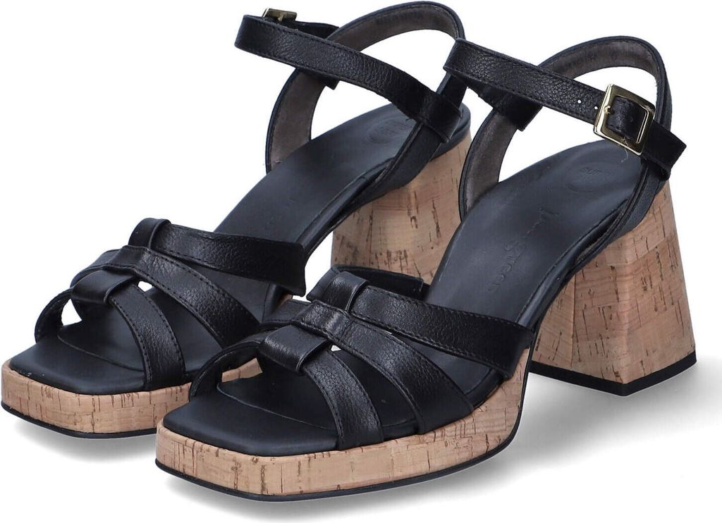 Paul Green Plateau Sandaletten Damen 31383039323739 Schwarz 40 EU