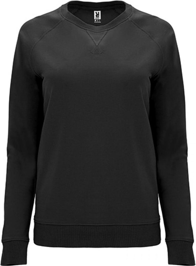 Roly SU1111 | Damen Annapurna Sweatshirt, Slub Garn - Farbe: 02 Black - Größe: XXL
